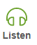 listen icon pair of headphones